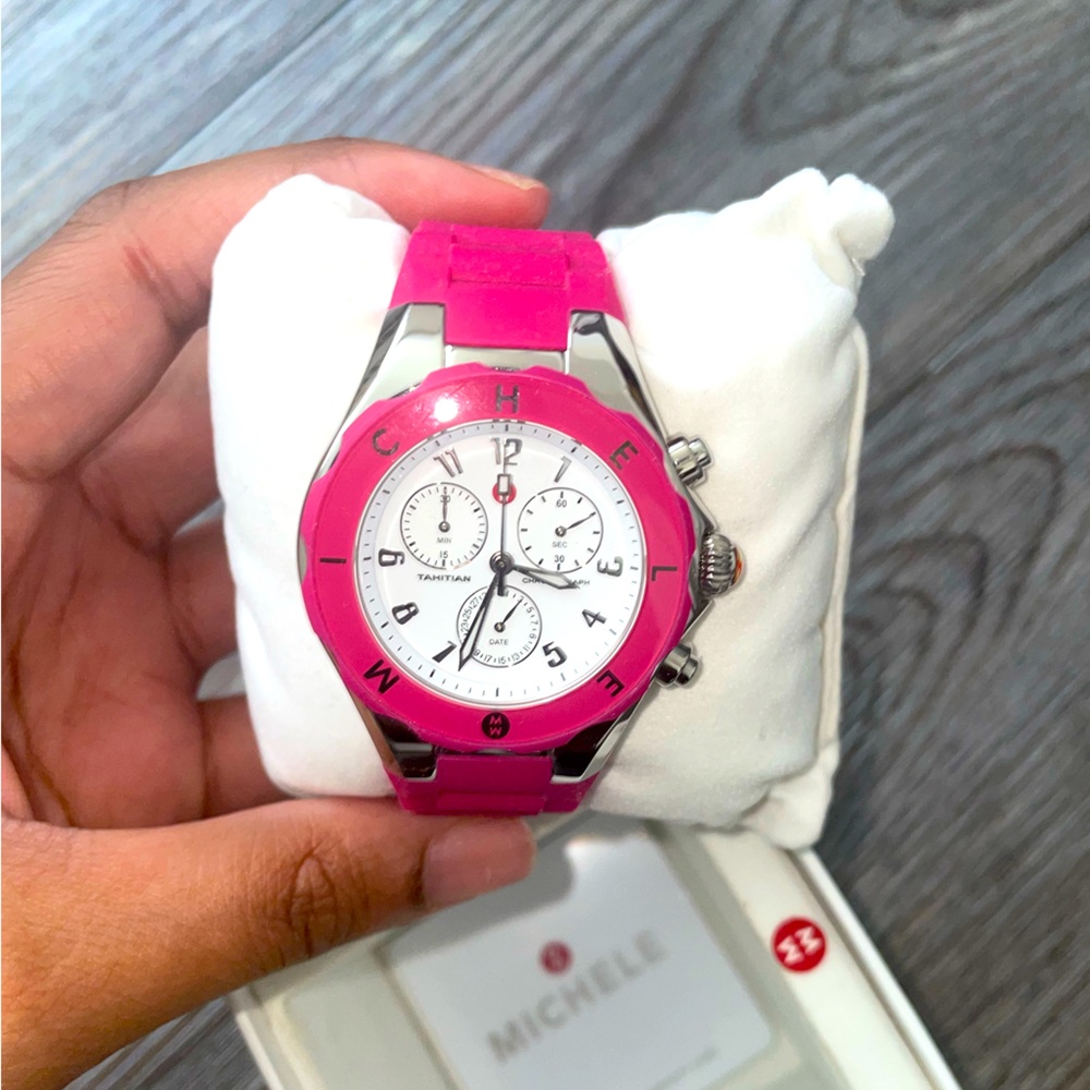 Michele Pink Watch NEVER WORN